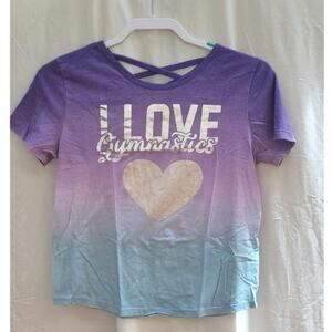 "I Love Gymnastics"by bioworld Short Sleeve T-shirt Size Xlarge